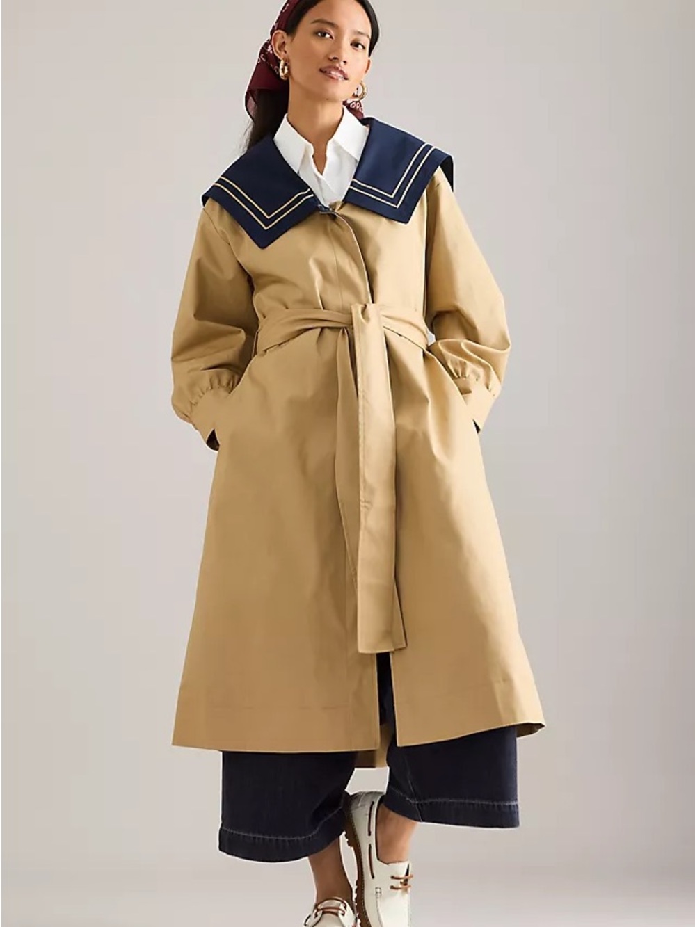 Damson Madder Ella Trench Coat in size 20
